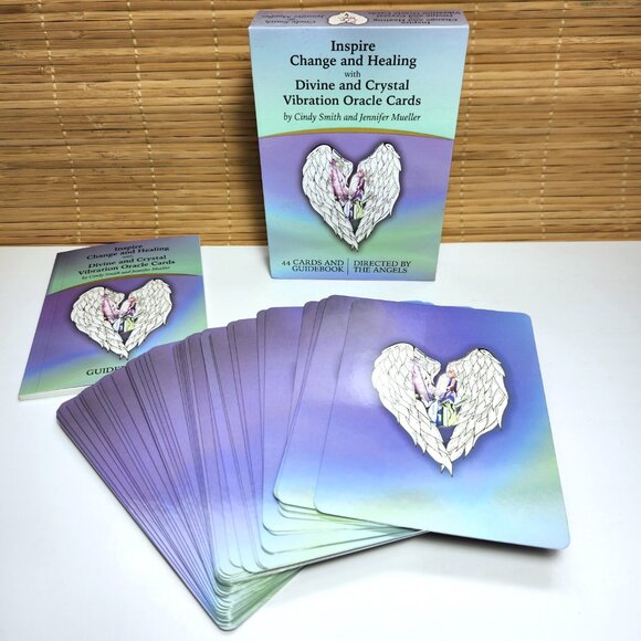Divine and Crystal Vibration Oracle Card Deck & Book Inspire Change & Healing - Picture 1 of 8